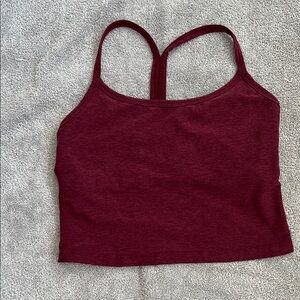 Beyond Yoga Burgundy Crop Top